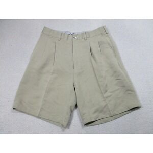 Ping Shorts Mens 32 Beige Pleated Front Golf Walk Chino Casual Rayon Blend‎